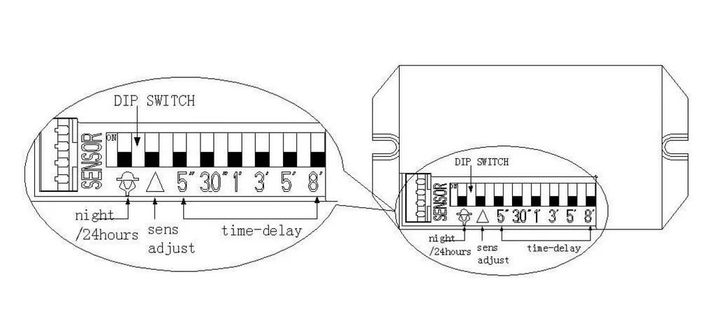 Pohybové čidlo PIR MINI s ext. senzorem - 230V, IP20